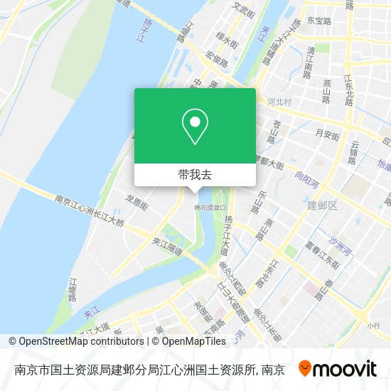 南京市国土资源局建邺分局江心洲国土资源所地图