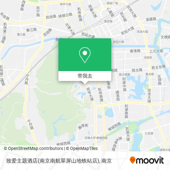 致爱主题酒店(南京南航翠屏山地铁站店)地图