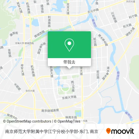 南京师范大学附属中学江宁分校小学部-东门地图