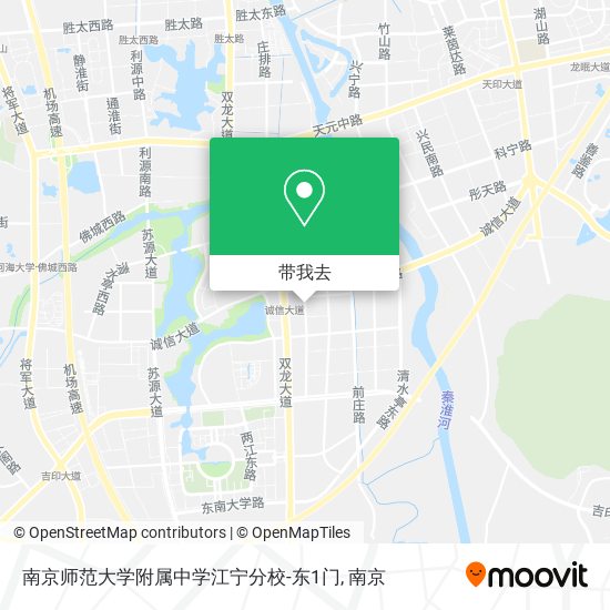 南京师范大学附属中学江宁分校-东1门地图
