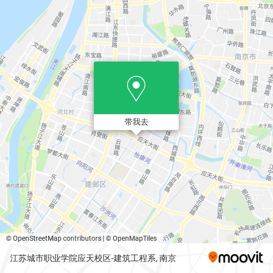 江苏城市职业学院应天校区-建筑工程系地图