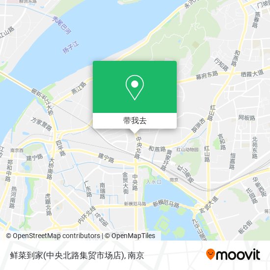 鲜菜到家(中央北路集贸市场店)地图
