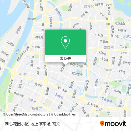 湖心花园小区-地上停车场地图