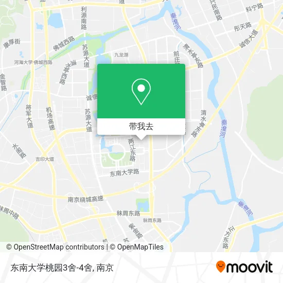 东南大学桃园3舍-4舍地图