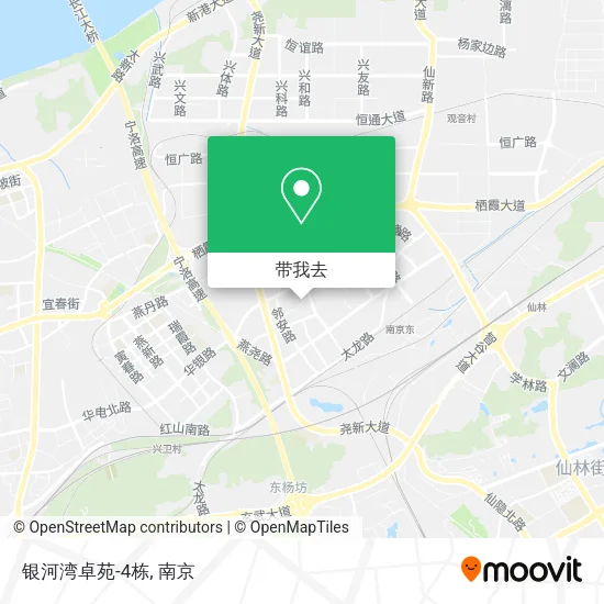 银河湾卓苑-4栋地图