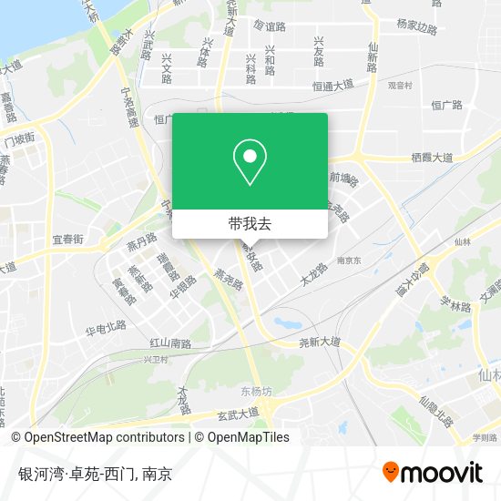 银河湾·卓苑-西门地图
