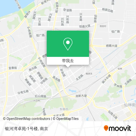 银河湾卓苑-1号楼地图