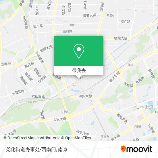 尧化街道办事处-西南门地图