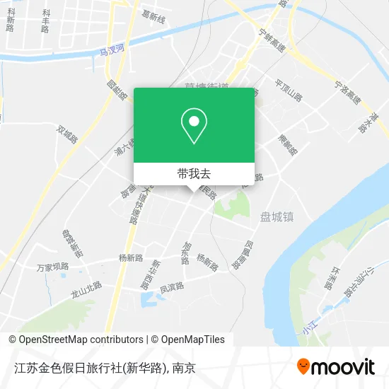 江苏金色假日旅行社(新华路)地图