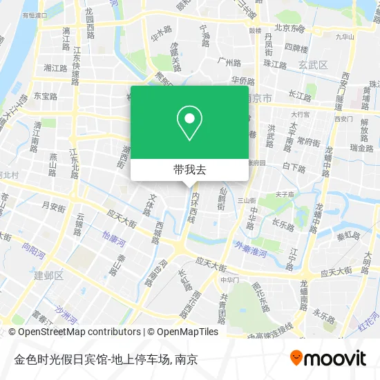 金色时光假日宾馆-地上停车场地图