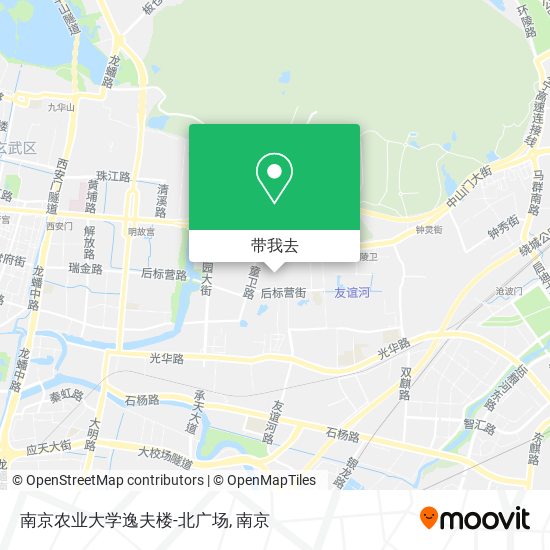 南京农业大学逸夫楼-北广场地图
