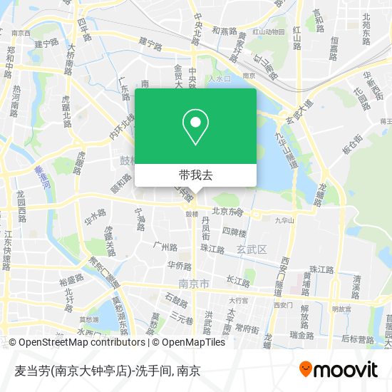 麦当劳(南京大钟亭店)-洗手间地图