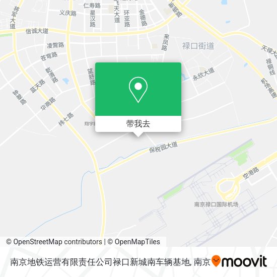 南京地铁运营有限责任公司禄口新城南车辆基地地图