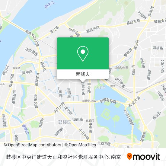 鼓楼区中央门街道天正和鸣社区党群服务中心地图
