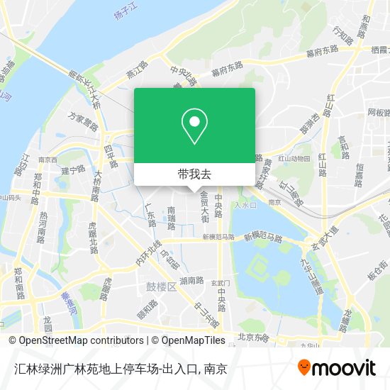 汇林绿洲广林苑地上停车场-出入口地图