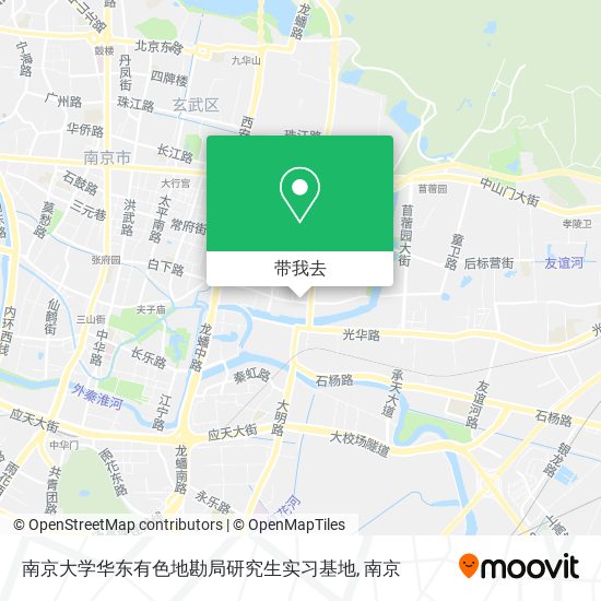 南京大学华东有色地勘局研究生实习基地地图