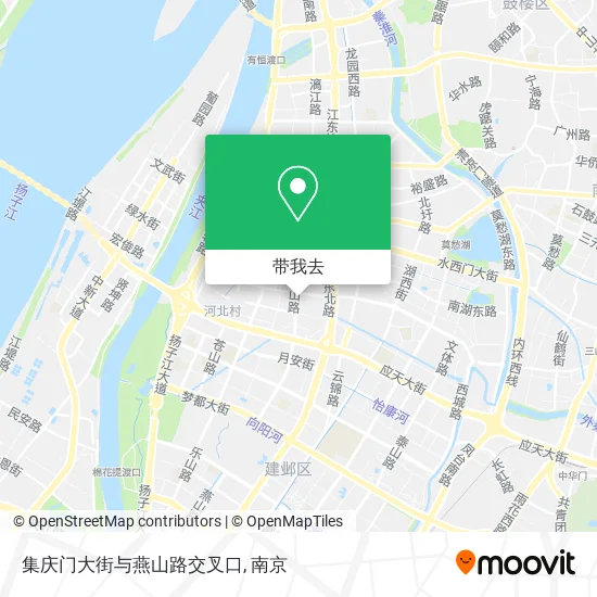 集庆门大街与燕山路交叉口地图
