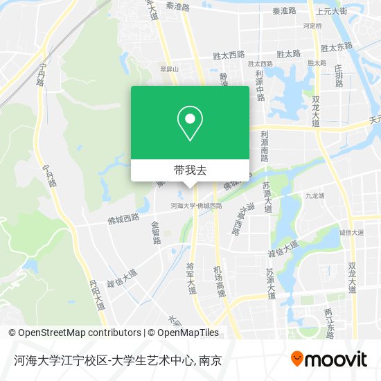 河海大学江宁校区-大学生艺术中心地图