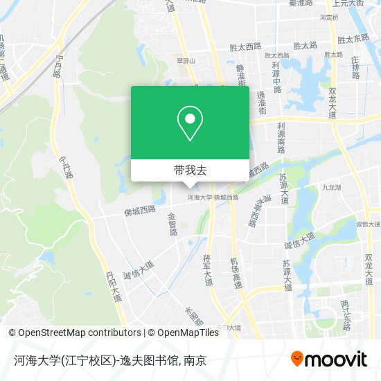 河海大学(江宁校区)-逸夫图书馆地图