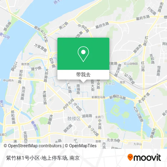 紫竹林1号小区-地上停车场地图
