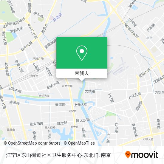 江宁区东山街道社区卫生服务中心-东北门地图