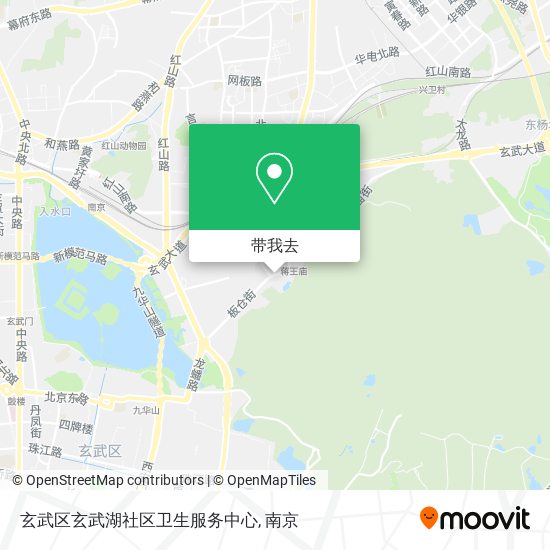 玄武区玄武湖社区卫生服务中心地图