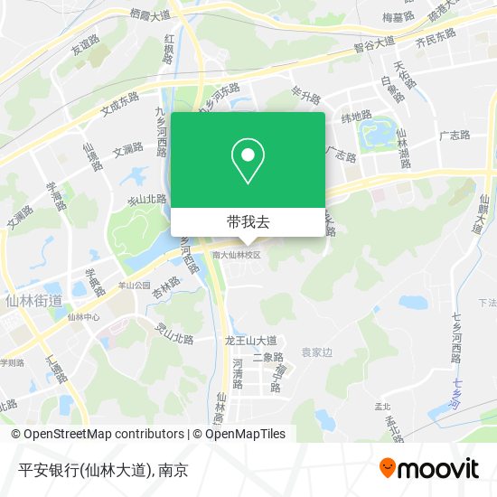 平安银行(仙林大道)地图