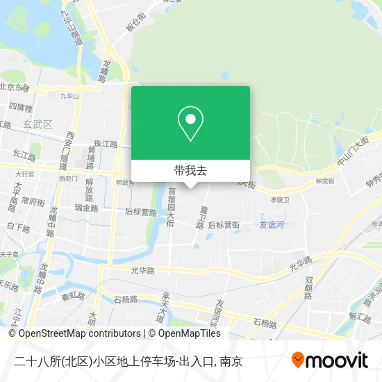 二十八所(北区)小区地上停车场-出入口地图