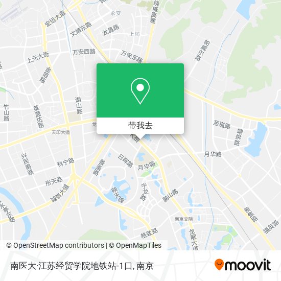 南医大·江苏经贸学院地铁站-1口地图