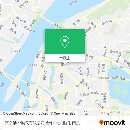 南京港华燃气有限公司抢修中心-北门地图