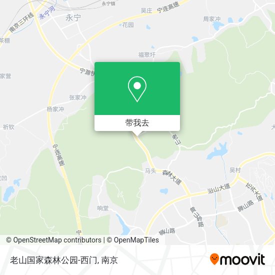 老山国家森林公园-西门地图