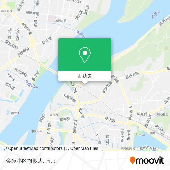 金陵小区旗帜店地图
