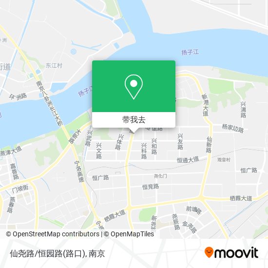 仙尧路/恒园路(路口)地图