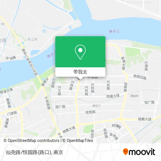 仙尧路/恒园路(路口)地图