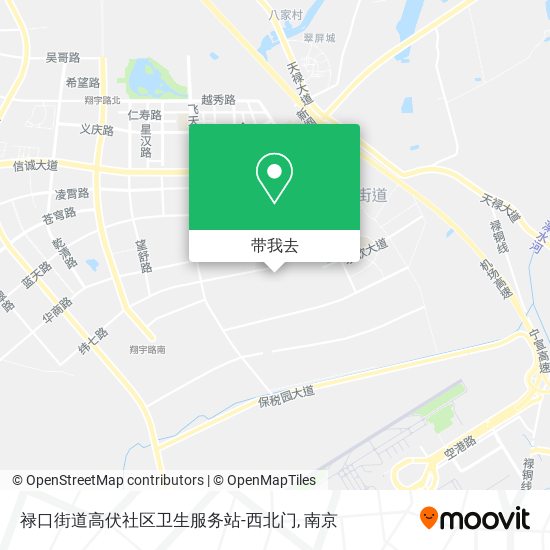 禄口街道高伏社区卫生服务站-西北门地图