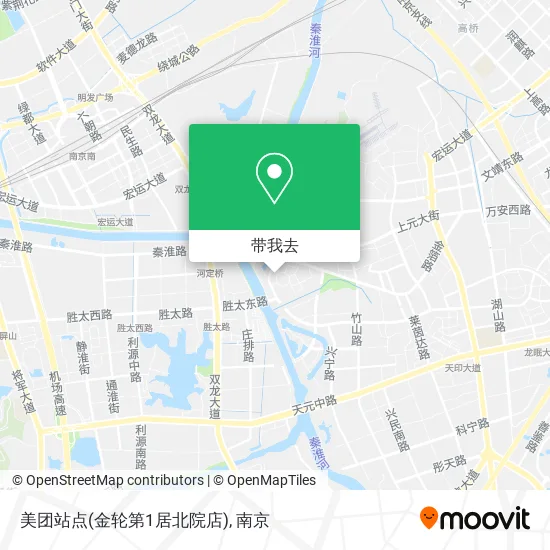 美团站点(金轮第1居北院店)地图