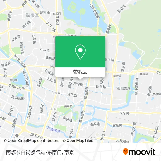 南炼长白街换气站-东南门地图