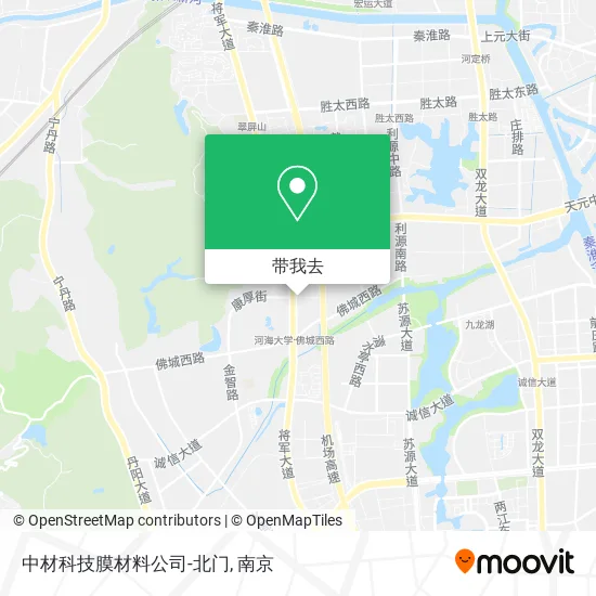 中材科技膜材料公司-北门地图