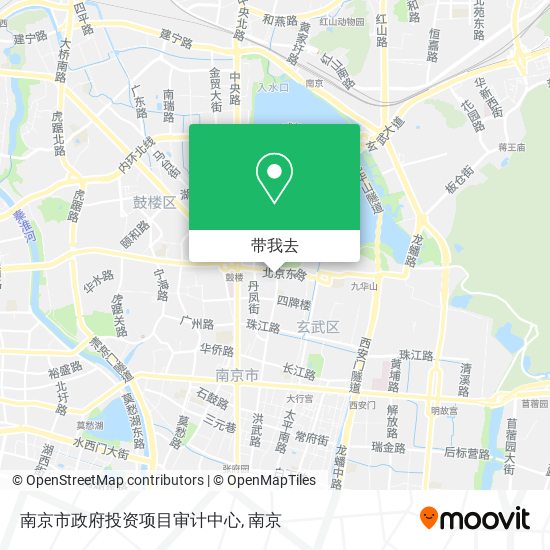 南京市政府投资项目审计中心地图