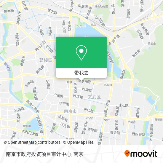 南京市政府投资项目审计中心地图