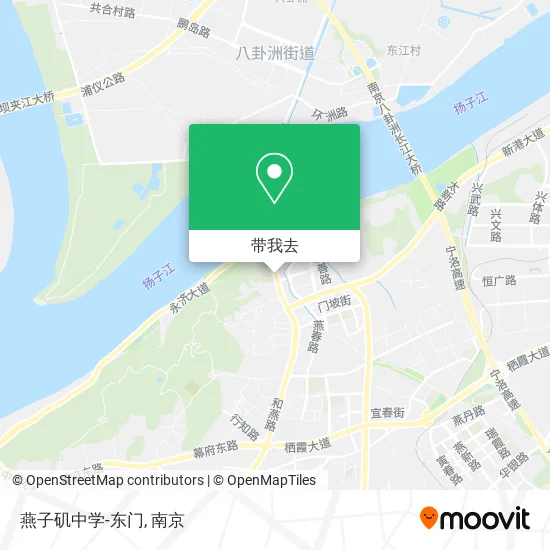 燕子矶中学-东门地图