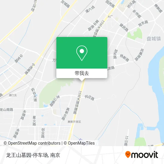 龙王山墓园-停车场地图