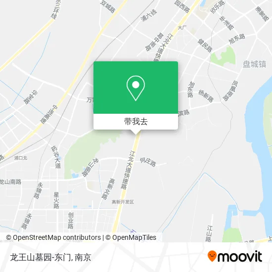 龙王山墓园-东门地图