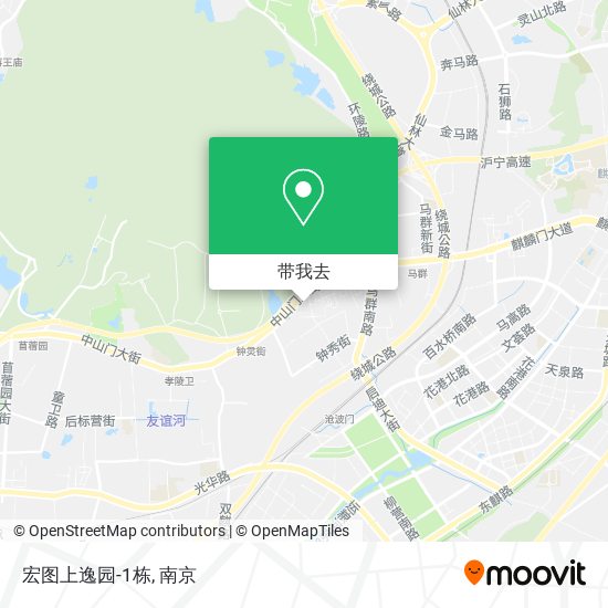 宏图上逸园-1栋地图