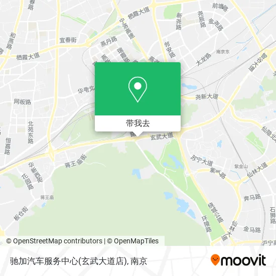 驰加汽车服务中心(玄武大道店)地图
