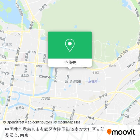 中国共产党南京市玄武区孝陵卫街道南农大社区支部委员会地图