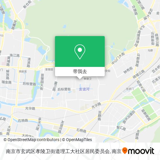 南京市玄武区孝陵卫街道理工大社区居民委员会地图