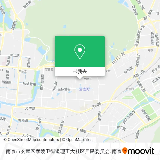 南京市玄武区孝陵卫街道理工大社区居民委员会地图