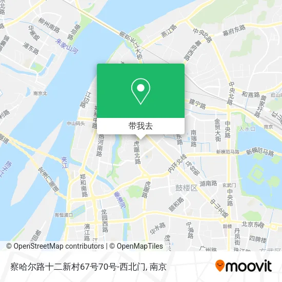 察哈尔路十二新村67号70号-西北门地图