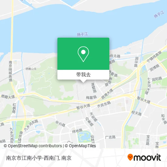 南京市江南小学-西南门地图